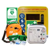 IPAD SP1 AED & Polycarbonate Outdoor Locked Cabinet - Bundle CU-SP1-SPBO