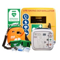 IPAD SP1 AED & Polycarbonate Outdoor Unlocked Cabinet Bundle CU-SP1-SPBOU