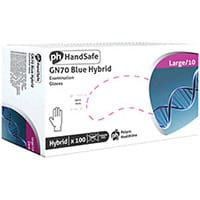 Shield Pack of 100 Vinyl/Nitrile Mix PowderFree Gloves Large GN70