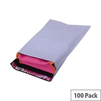 Strong Polythene White Opaque Mailing Protective Envelopes 235x320mm Pack of 100