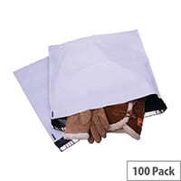 Strong Polythene Mailing Bag 460x430mm White Opaque Pack of 100