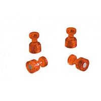 Franken Decorative Magnetic Memo Holders Orange Pack of 4 HMH1803