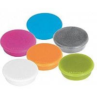 Franken MagFun Tacking Magnets Round 32mm Assorted Colours Pack of 10 HML30 99