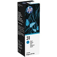 HP 31 70ml Cyan Ink Bottle 1VU26AE - HP No 31