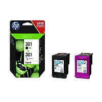 HP 301 Original Black/Colour Standard Yield Ink Cartridge Twin Pack N9J72AE
