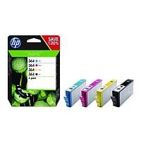 HP 364 Cyan Magenta Yellow Black Ink Cartridges Combo 4 Pack Standard Capacity