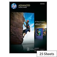 HP A4 Advanced Glossy Photo Paper 250gsm (Pack of 25)