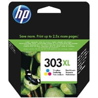 HP 303XL HY Tri-Colour Ink Cartridge (T6N03AE) - HP No 303 XL - High Yield for Vivid Colour Prints