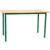 Rectangular Primary School Table Green 1200x600x700mm