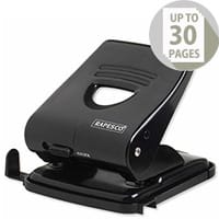 Rapesco 827 2-Hole Metal Punch Black PF827AB1