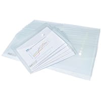 Rapesco Popper Wallet A5 Clear Pack of 25 1500