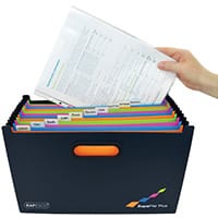 Rapesco Supafile Plus Expanding File A4 Assorted 1552
