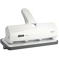 Rapesco ALU 40 Heavy Duty 4 Hole Punch Chrome and White 1324
