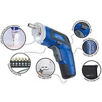 Rapesco Germ-Savvy Antibacterial Cordless Screwdriver 3.6V Blue 1640