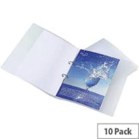 Rapesco Eco 2 Ring Binder A4 25mm Clear Pack of 10