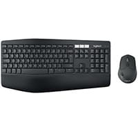 Logitech MK850 Keypad & Mouse Wireless Bluetooth Optical 1000 dpi 8 Button Scroll Wheel QWERTY Symmetrical AA AAA Compatible with Computer Cellular Phone Tablet Mac Chrome OS PC