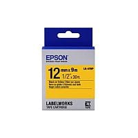 Epson LabelWorks LK-4YBP Label Tape 12mm Width x 9m Length Thermal Transfer Pastel Yellow C53S654008