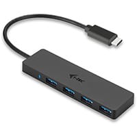 i-tec Advance USB-C Slim Passive HUB 4 Port, USB 3.2 Gen 2 (3.1 Gen 2) Type-C, USB 3.2 Gen 1 (3.1 Gen 1) Type-A, 5000 Mbit/s, Black, 0.2 m, Apple MacBook 2015, Chromebook Pixel 2015, Acer Switch Alpha 12, Dell XPS 13, HP EliteBook Folio G