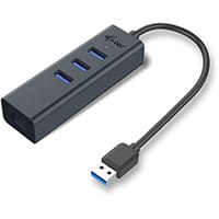 i-tec Metal USB 3.0 HUB 3 Port + Gigabit Ethernet Adapter, USB 3.2 Gen 1 (3.1 Gen 1) Type-A, RJ-45, USB 3.2 Gen 1 (3.1 Gen 1) Type-A, 5000 Mbit/s, Grey, Metal, Link
