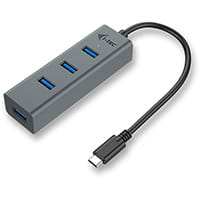 i-tec Metal USB-C HUB 4 Port, USB 3.2 Gen 1 (3.1 Gen 1) Type-C, USB 3.2 Gen 1 (3.1 Gen 1) Type-A, 5000 Mbit/s, Grey, Android, Chrome, 96 mm