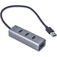 i-tec Metal USB 3.0 HUB 4 Port, USB 3.2 Gen 1 (3.1 Gen 1) Type-A, USB 3.2 Gen 1 (3.1 Gen 1) Type-A, 5000 Mbit/s, Grey, USB, 96 mm