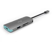 i-tec Metal USB-C Nano Dock 4K HDMI + Power Delivery 100 W, Wired, USB 3.2 Gen 1 (3.1 Gen 1) Type-C, 100 W, Silver, Turquoise, MicroSD (TransFlash), SD, 3840 x 2160 pixels