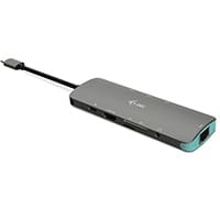 i-tec Metal USB-C Nano Docking Station 4K HDMI LAN + Power Delivery 100 W, Wired, USB 3.2 Gen 1 (3.1 Gen 1) Type-C, 100 W, 10,100,1000 Mbit/s, Silver, Turquoise, MicroSD (TransFlash), SD