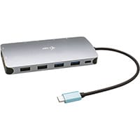i-tec Metal USB-C Nano 3x Display Docking Station + Power Delivery 100 W, Wired, USB 3.2 Gen 1 (3.1 Gen 1) Type-C, 100 W, 3.5 mm, 10,100,1000 Mbit/s, Silver