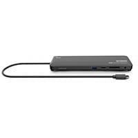 Urban Factory TCD45UF, Wired, USB 3.2 Gen 1 (3.1 Gen 1) Type-C, 100 W, 10,100,1000 Mbit/s, Black, MicroSD (TransFlash), SD