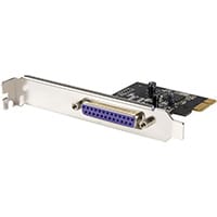 StarTech.com 1-Port Parallel PCIe Card - PCI Express to Parallel DB25 Adapter Card - Desktop Expansion LPT Controller for Printers, Scanners & Plotters - SPP/ECP - Standard/Low Profile, PCIe, Parallel, PCIe 1.0a, Black, Steel, 26297 h, PLX/Oxford - OXPCIe