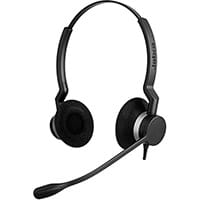 Jabra Biz 2300 QD Duo, Headset, Head-band, Office/Call center, Black, Binaural, 1.075 m