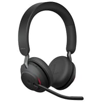 Jabra Evolve2 65 Wireless Computer Headset with Charging Stand (USB-A dongle & Bluetooth) - Microsoft Teams Certified