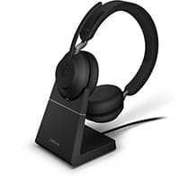 Jabra Evolve2 65, MS Stereo, Headset, Head-band, Office and Call Center, Binaural, Bluetooth Pairing, Volume Multi-Key - Colour: Black 26599-999-889