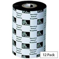 Zebra 4800 Performance Resin Thermal Ribbon 131 mm x 450 m Black 04800BK13145 Pack of 12