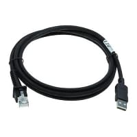 Datalogic QuickScan QBT240 - Barcode Scanner Cable - 2m USB Data Transfer Cable for Bar Code Reader - Type A USB to RJ45 Connector - Black