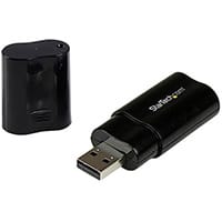 StarTech.com USB Stereo Audio Adapter External Sound Card, USB