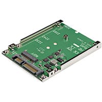 StarTech.com M.2 SSD to 2.5in SATA Adapter Converter, SATA, M.2, Green, CE, FCC, 6 Gbit/s, -40 - 85 °C