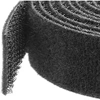 StarTech.com Hook-and-Loop Cable Tie - 50 ft. Bulk Roll, Fabric, Black, 15.2 m, 19 mm, 255 mm, 330 mm
