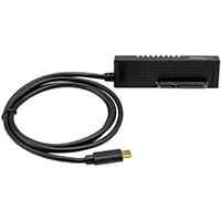 StarTech.com USB 3.1 (10Gbps) Adapter Cable for 2.5”/3.5” SATA Drives - USB-C, Black, Activity, Power, CE, FCC, REACH, ASMedia - ASM1351, 12 V, 0 - 60 °C