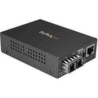 StarTech.com Gigabit Ethernet to SC Fiber Media Converter - 1000Base-LX - Single-mode - 10 km, 1000 Mbit/s, 10Base-T,100Base-TX,1000Base-T, 100Base-LX, IEEE 802.1Q,IEEE 802.3,IEEE 802.3ab,IEEE 802.3u,IEEE 802.3x, Fast Ethernet, Gigabit Ethernet, 10,100,10