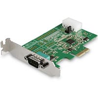 StarTech.com 1-port PCI Express RS232 Serial Adapter Card - PCIe RS232 Serial Host Controller Card - PCIe to Serial DB9 - 16950 UART - Low Profile Expansion Card - Windows & Linux, PCIe, Serial, PCIe 1.1, RS-232, Green, 277385 h