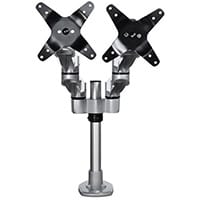 StarTech.com Desk Mount Dual Monitor Arm - Premium Articulating Multi-Monitor Desktop VESA Mount up to 27Inch Displays - Adjustable Height/Rotating/Swivel/Tilt - Desk Clamp/Grommet - Silver, Clamp, 10 kg, 33 cm (13 Inches), 68.6 cm (27 Inches), 100 x 100