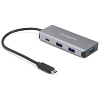 StarTech.com 4 Port USB C Hub w/ 3x USB A & 1x USB C - SuperSpeed 10Gbps USB Type-C 3.1/3.2 Gen 2 Hub - USB Bus Powered - Compact USB-C to USB Adapter Hub - Portable/Laptop Hub - Aluminum, USB 3.2 Gen 2 (3.1 Gen 2) Type-C, USB 3.2 Gen 2 (3.1 Gen 2) Type-A