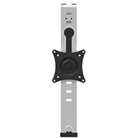 StarTech.com Cubicle Monitor Mount - Cubicle Wall Single Monitor Hanger - Up to 34 Inches VESA Mount Display - Height Adjustable Ergonomic Office Cubicle Hanging Flat Panel Hook & Clamp Bracket, 75 x 75 mm, 100 x 100 mm, -10 - 10, -10 - 10, 180, Silver