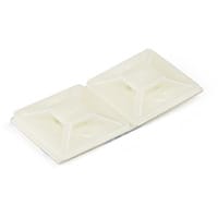 StarTech.com 100 Pack Cable Tie Mounts with Adhesive Tape for 0.18 in. (4.6 mm) Wide Ties - Nylon/Plastic Zip Tie Mounts - Electrical/Network Cable Wrap Mounts / 94V-2 Fire & UL Rated TAA, White, Nylon, 100 pc(s), CBMZT4N, CBMZT4NK, CBMZT4B, CBMZT4BK, CV1