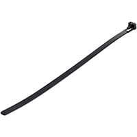 StarTech.com 100 Pack 10 Inches Reusable Cable Ties - Black Extra Large Releasable Nylon/Plastic Zip Tie - Resealable Adjustable Electrical/Network Cable Wraps/-40 to +85C Temp/94V-2 Fire & UL Rated TAA, Releasable cable tie, Nylon, Plastic, Black, 6.5 cm