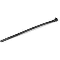 StarTech.com 100 Pack 8 Inches Reusable Cable Ties - Black Large Releasable Nylon/Plastic Zip Tie - Resealable Adjustable Electrical/Network Cable Wraps/-40 to +85C Temp/94V-2 Fire & UL Rated TAA, Releasable cable tie, Nylon, Plastic, Black, 5 cm, V2, -40