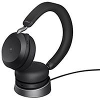 Jabra Evolve2 75 USB-C Headset with Charging Stand Microsoft Teams Versions Black 27599-999-889