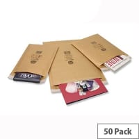 Jiffy Airkraft Bubble Lined Bag, Size 8, 460x660mm, Gold (Pack of 50) - Extra-Large Protective Packaging for Shipping