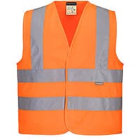Portwest JN14 Hi-Vis Junior Vest Orange Medium